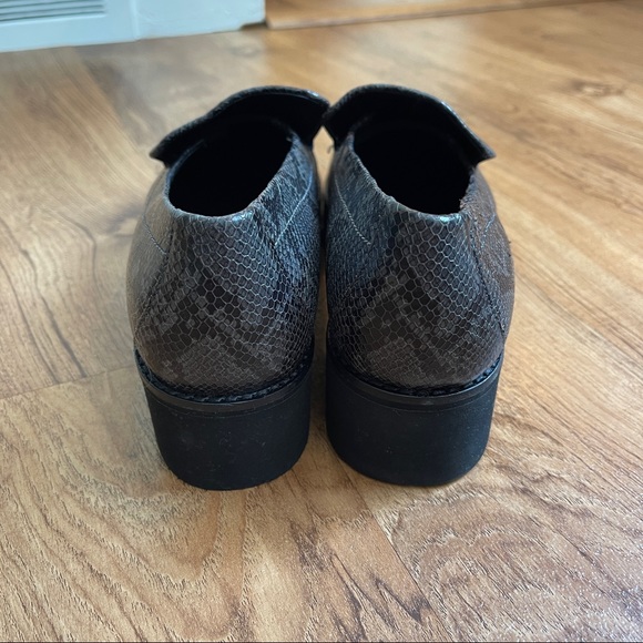 Vince Zeta Snakeskin Embossed Platform Loafer - Picture 3 of 9